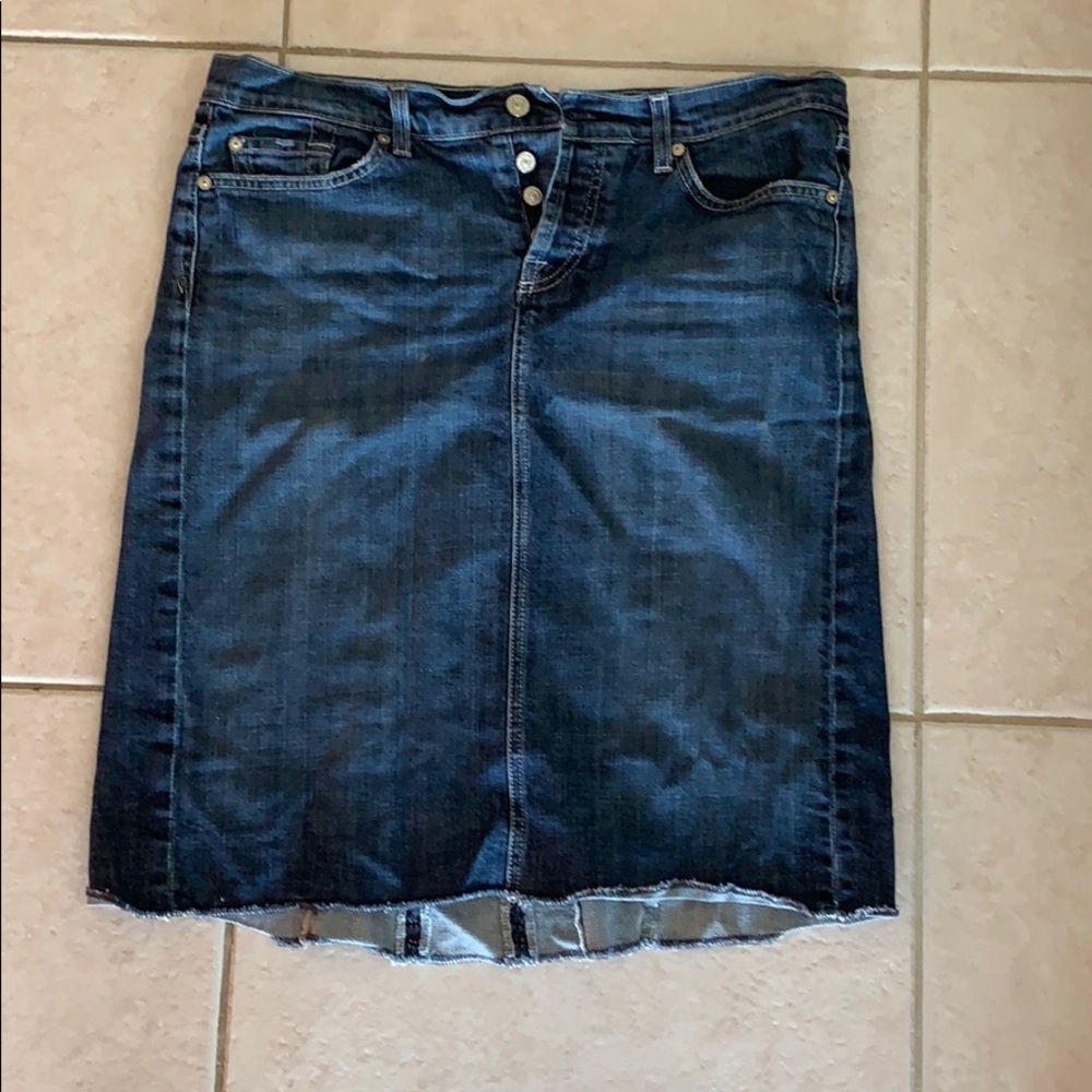 Rare Seven for All Mankind Denim Skirt sz 31